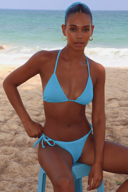 'Ocean' Scrunch Triangle Bikini Top