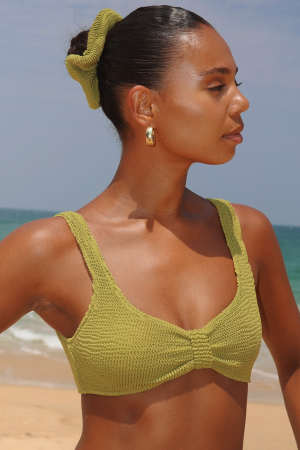 'Olive' Scrunch Scrunchie